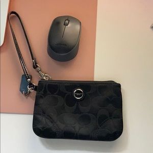 Black Coach Wristlet